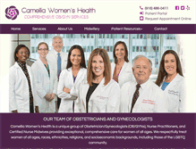 Tablet Screenshot of camelliawomenshealth.com